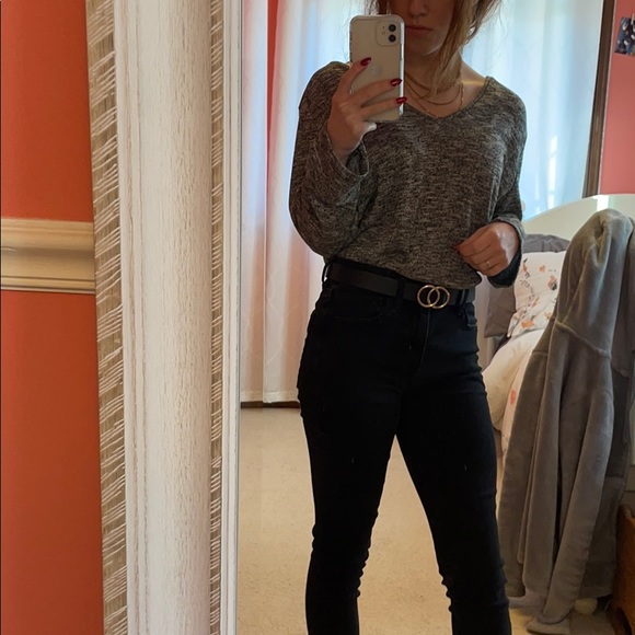 Liz Claiborne Long-sleeve grey top - Picture 9 of 11